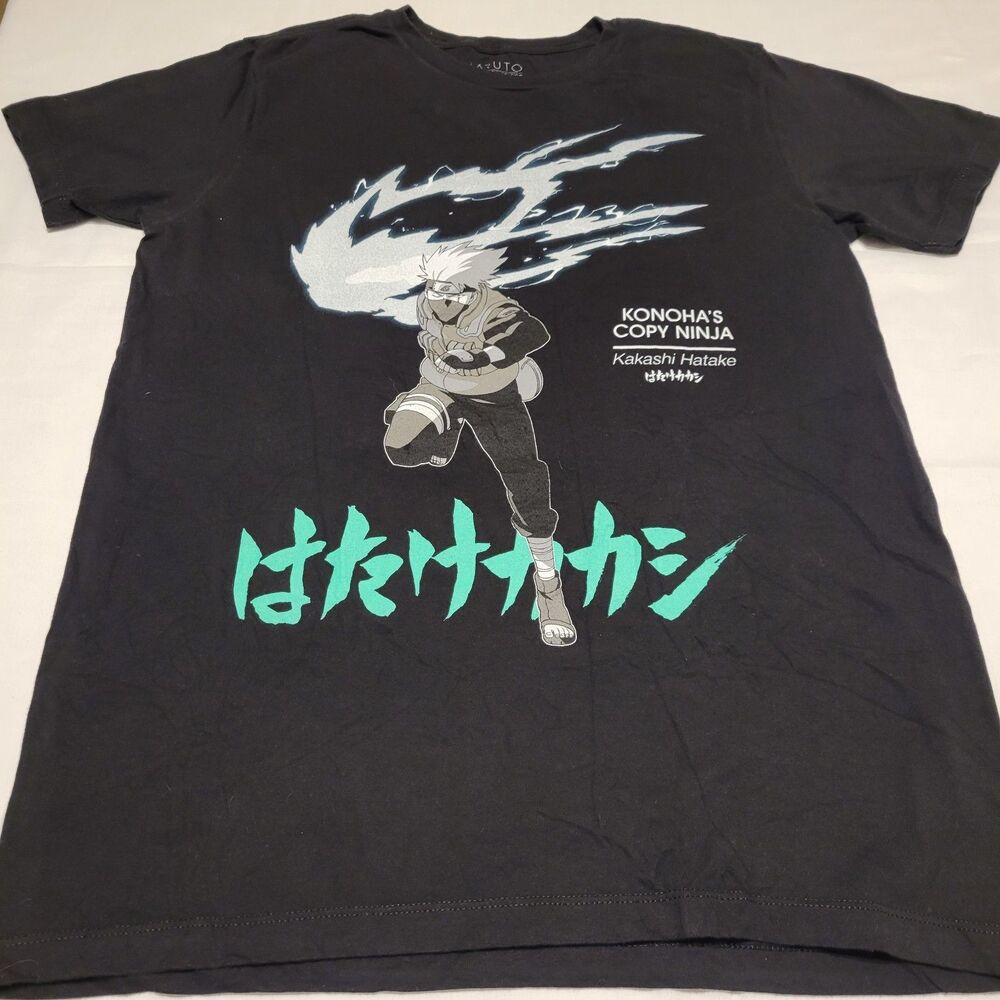 Naruto Shippuden Collection Anime Shirt Men’s L Kakashi Hatake  Copy Ninja